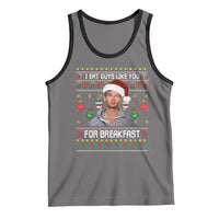 Funny Christmas Jeffrey Dahmer Tank Top I Eat Guys Like You For Breakfast Serial Killer - Wonder Print Shop