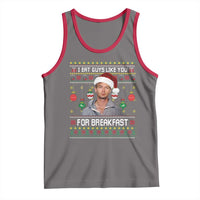 Funny Christmas Jeffrey Dahmer Tank Top I Eat Guys Like You For Breakfast Serial Killer - Wonder Print Shop