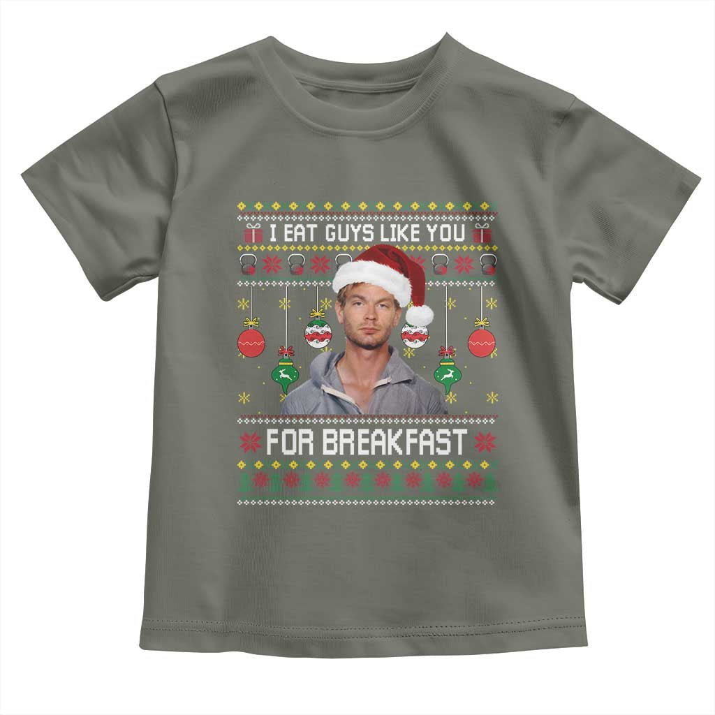 Funny Christmas Jeffrey Dahmer Toddler T Shirt I Eat Guys Like You For Breakfast Serial Killer - Wonder Print Shop