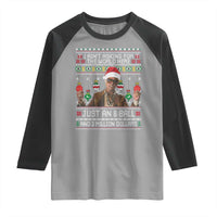 Funny Christmas Billy Meme Raglan Shirt I Aint Asking For The World Here Just An 8 Ball And 2 Million Dollars - Wonder Print Shop