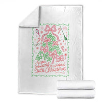 Have Yourself A Wicked Little Christmas Throw Blanket Funny Xmas Wizard Princess - Wonder Print Shop
