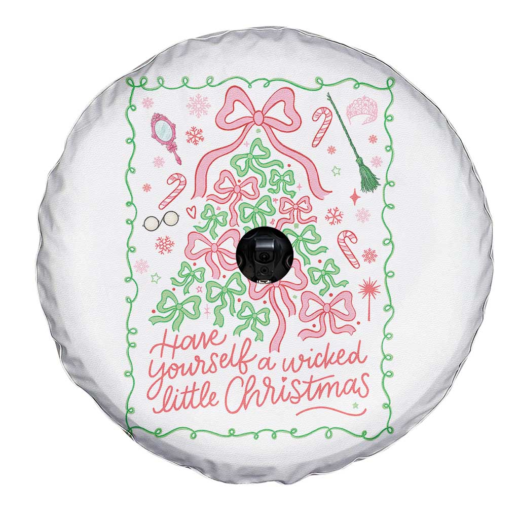 Have Yourself A Wicked Little Christmas Spare Tire Cover Funny Xmas Wizard Princess - Wonder Print Shop