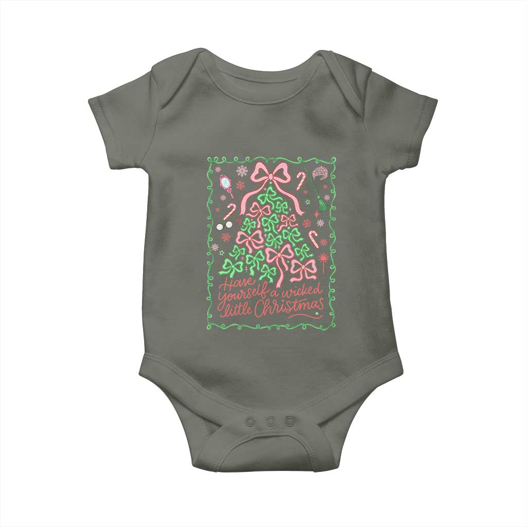 Have Yourself A Wicked Little Christmas Baby Onesie Funny Xmas Wizard Princess - Wonder Print Shop