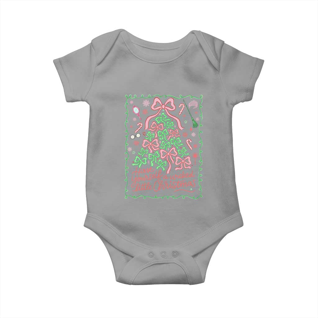 Have Yourself A Wicked Little Christmas Baby Onesie Funny Xmas Wizard Princess - Wonder Print Shop