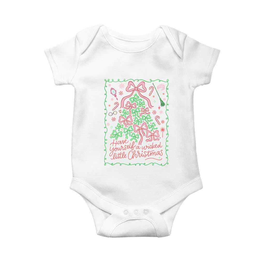 Have Yourself A Wicked Little Christmas Baby Onesie Funny Xmas Wizard Princess - Wonder Print Shop