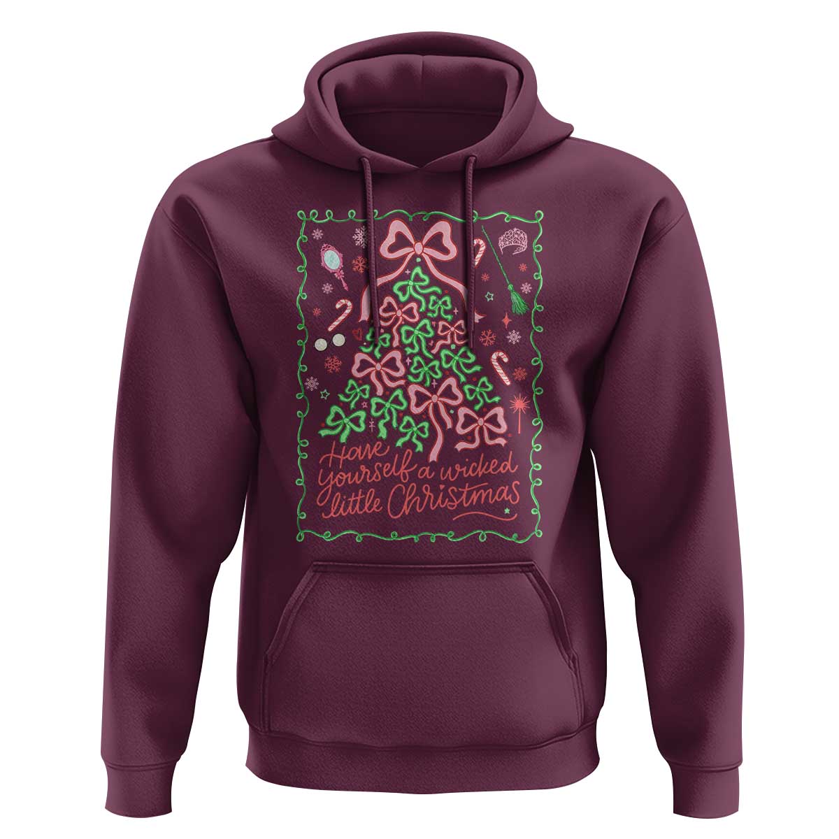 Have Yourself A Wicked Little Christmas Hoodie Funny Xmas Wizard Princess - Wonder Print Shop