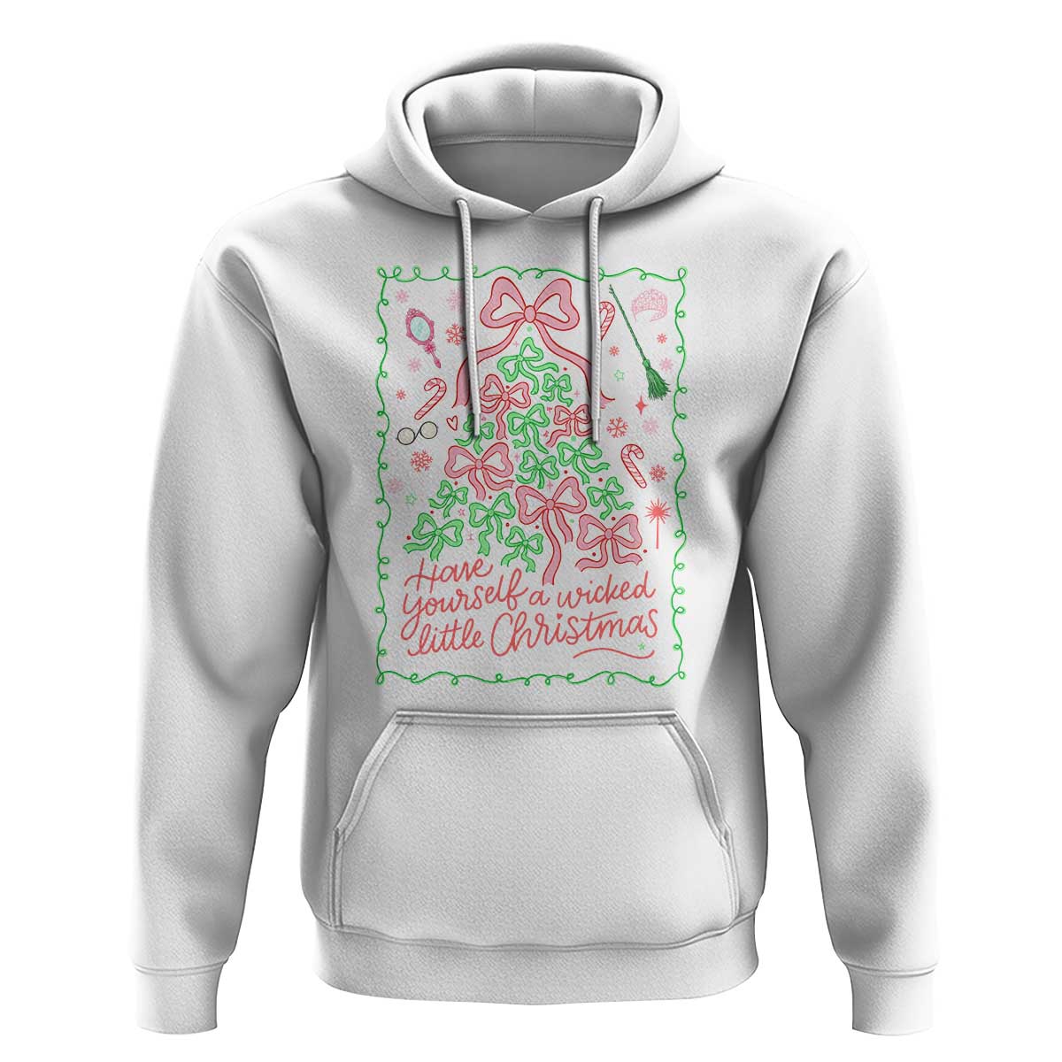 Have Yourself A Wicked Little Christmas Hoodie Funny Xmas Wizard Princess - Wonder Print Shop