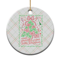 Have Yourself A Wicked Little Christmas Ceramic Ornament Funny Xmas Wizard Princess - Wonder Print Shop