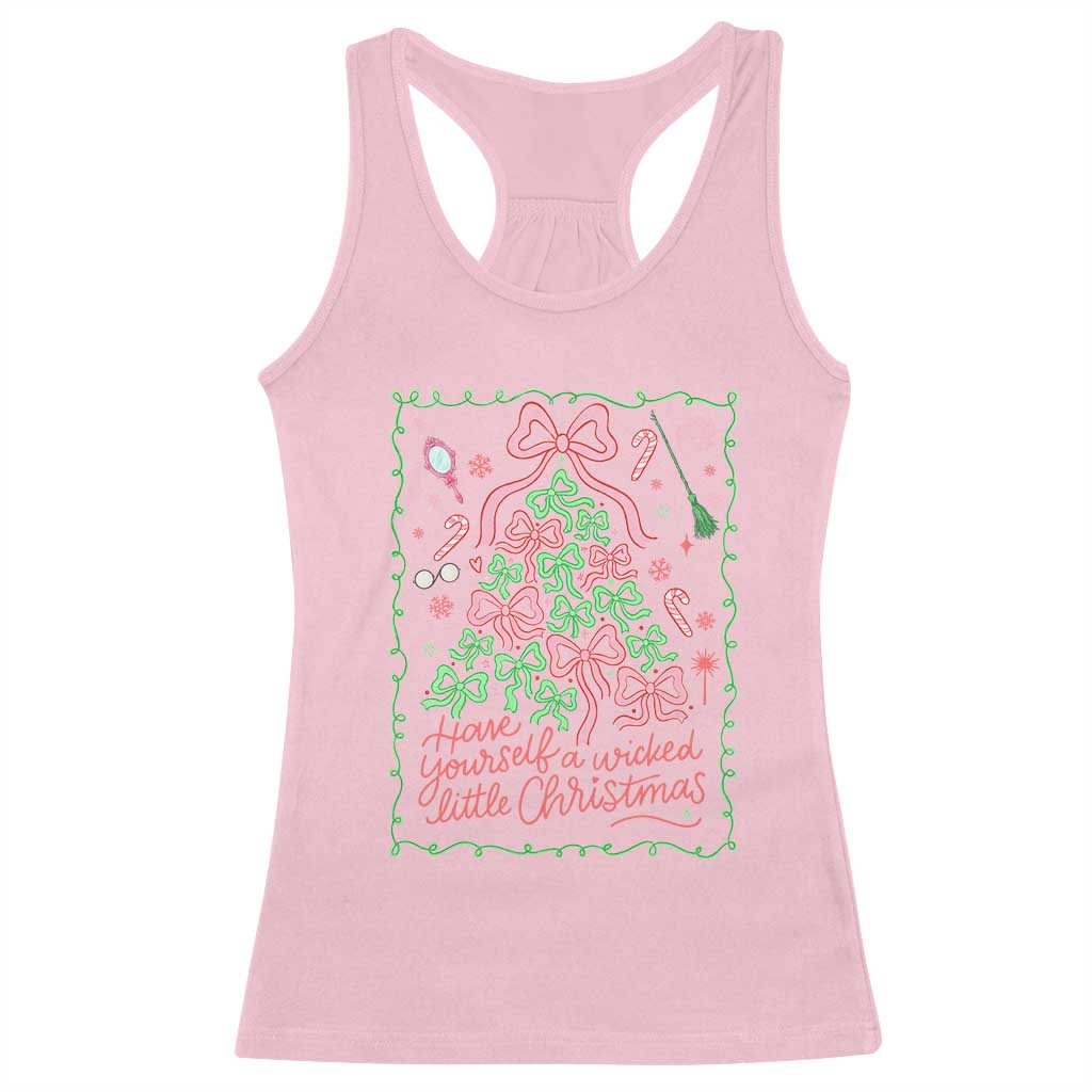 Have Yourself A Wicked Little Christmas Racerback Tank Top Funny Xmas Wizard Princess - Wonder Print Shop