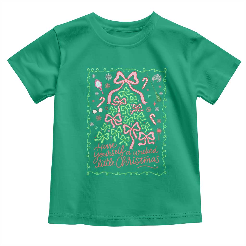 Have Yourself A Wicked Little Christmas Toddler T Shirt Funny Xmas Wizard Princess - Wonder Print Shop