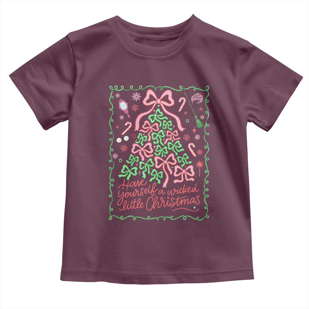 Have Yourself A Wicked Little Christmas Toddler T Shirt Funny Xmas Wizard Princess - Wonder Print Shop