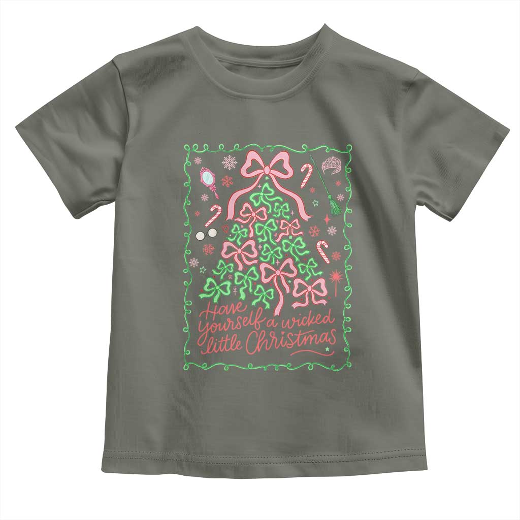 Have Yourself A Wicked Little Christmas Toddler T Shirt Funny Xmas Wizard Princess - Wonder Print Shop
