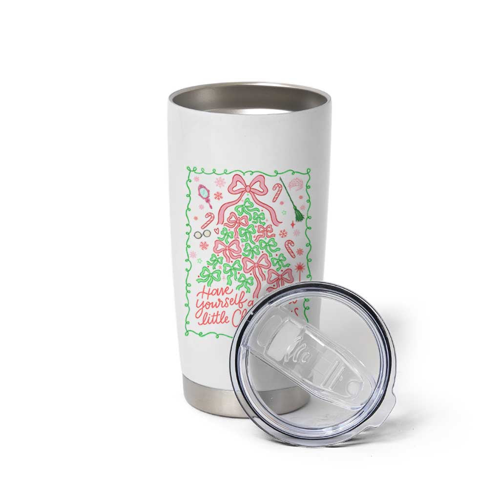 Have Yourself A Wicked Little Christmas Tumbler Cup Funny Xmas Wizard Princess - Wonder Print Shop