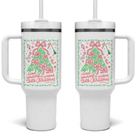 Have Yourself A Wicked Little Christmas Tumbler With Handle Funny Xmas Wizard Princess - Wonder Print Shop