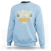 Brewski Skiing Beer Sweatshirt Funny Skiing Skier Ski Vacation - Wonder Print Shop
