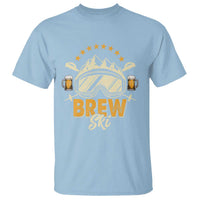 Brewski Skiing Beer T Shirt Funny Skiing Skier Ski Vacation - Wonder Print Shop