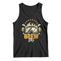 Brewski Skiing Beer Tank Top Funny Skiing Skier Ski Vacation - Wonder Print Shop