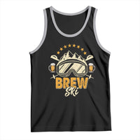 Brewski Skiing Beer Tank Top Funny Skiing Skier Ski Vacation - Wonder Print Shop