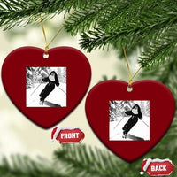 Funny Skiing Nun Graphics Photo Skier Winter Sport Ceramic Ornament - Wonder Print Shop