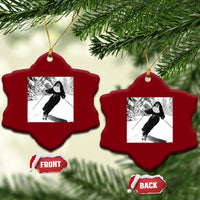 Funny Skiing Nun Graphics Photo Skier Winter Sport Ceramic Ornament - Wonder Print Shop