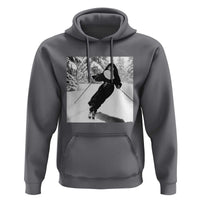 Funny Skiing Nun Graphics Photo Skier Winter Sport Hoodie - Wonder Print Shop