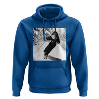 Funny Skiing Nun Graphics Photo Skier Winter Sport Hoodie - Wonder Print Shop
