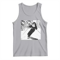 Funny Skiing Nun Graphics Photo Skier Winter Sport Tank Top - Wonder Print Shop