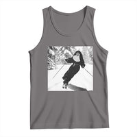 Funny Skiing Nun Graphics Photo Skier Winter Sport Tank Top - Wonder Print Shop