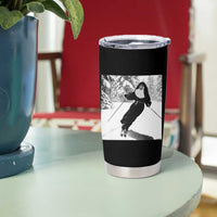 Funny Skiing Nun Graphics Photo Skier Winter Sport Tumbler Cup - Wonder Print Shop