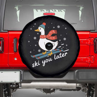 Funny Skiing Goose Spare Tire Cover Ski You Later Winter Vacation Sport - Wonder Print Shop
