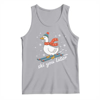 Funny Skiing Goose Tank Top Ski You Later Winter Vacation Sport - Wonder Print Shop