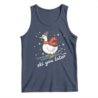 Funny Skiing Goose Tank Top Ski You Later Winter Vacation Sport - Wonder Print Shop