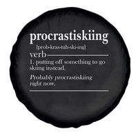 Funny Procrastiskiing Definition Skiing Snow Ski Sports Lover Spare Tire Cover - Wonder Print Shop