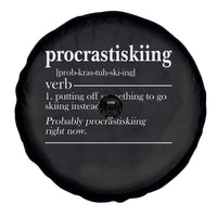 Funny Procrastiskiing Definition Skiing Snow Ski Sports Lover Spare Tire Cover - Wonder Print Shop