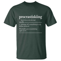 Funny Procrastiskiing Definition Skiing Snow Ski Sports Lover T Shirt - Wonder Print Shop