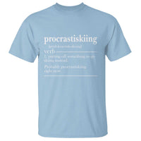 Funny Procrastiskiing Definition Skiing Snow Ski Sports Lover T Shirt - Wonder Print Shop