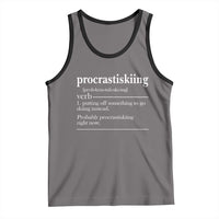 Funny Procrastiskiing Definition Skiing Snow Ski Sports Lover Tank Top - Wonder Print Shop