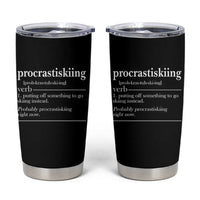 Funny Procrastiskiing Definition Skiing Snow Ski Sports Lover Tumbler Cup - Wonder Print Shop