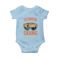 Funny School Is Important But Skiing Is Importanter Baby Onesie - Wonder Print Shop