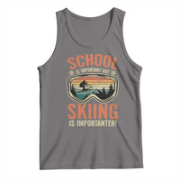 Funny School Is Important But Skiing Is Importanter Tank Top - Wonder Print Shop