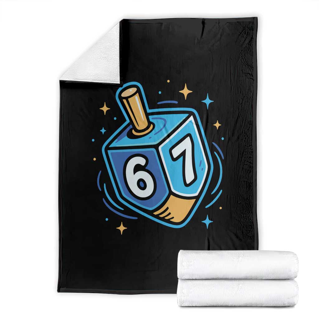 Funny 67 Hanukkah Dreidel Throw Blanket Chanukah Star Of David - Wonder Print Shop