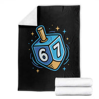 Funny 67 Hanukkah Dreidel Throw Blanket Chanukah Star Of David - Wonder Print Shop