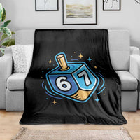 Funny 67 Hanukkah Dreidel Throw Blanket Chanukah Star Of David - Wonder Print Shop
