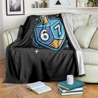 Funny 67 Hanukkah Dreidel Throw Blanket Chanukah Star Of David - Wonder Print Shop