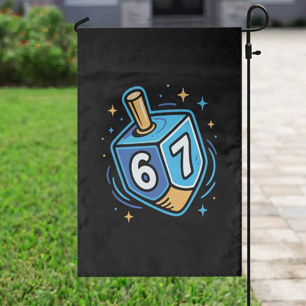 Funny 67 Hanukkah Dreidel Garden Flag Chanukah Star Of David - Wonder Print Shop