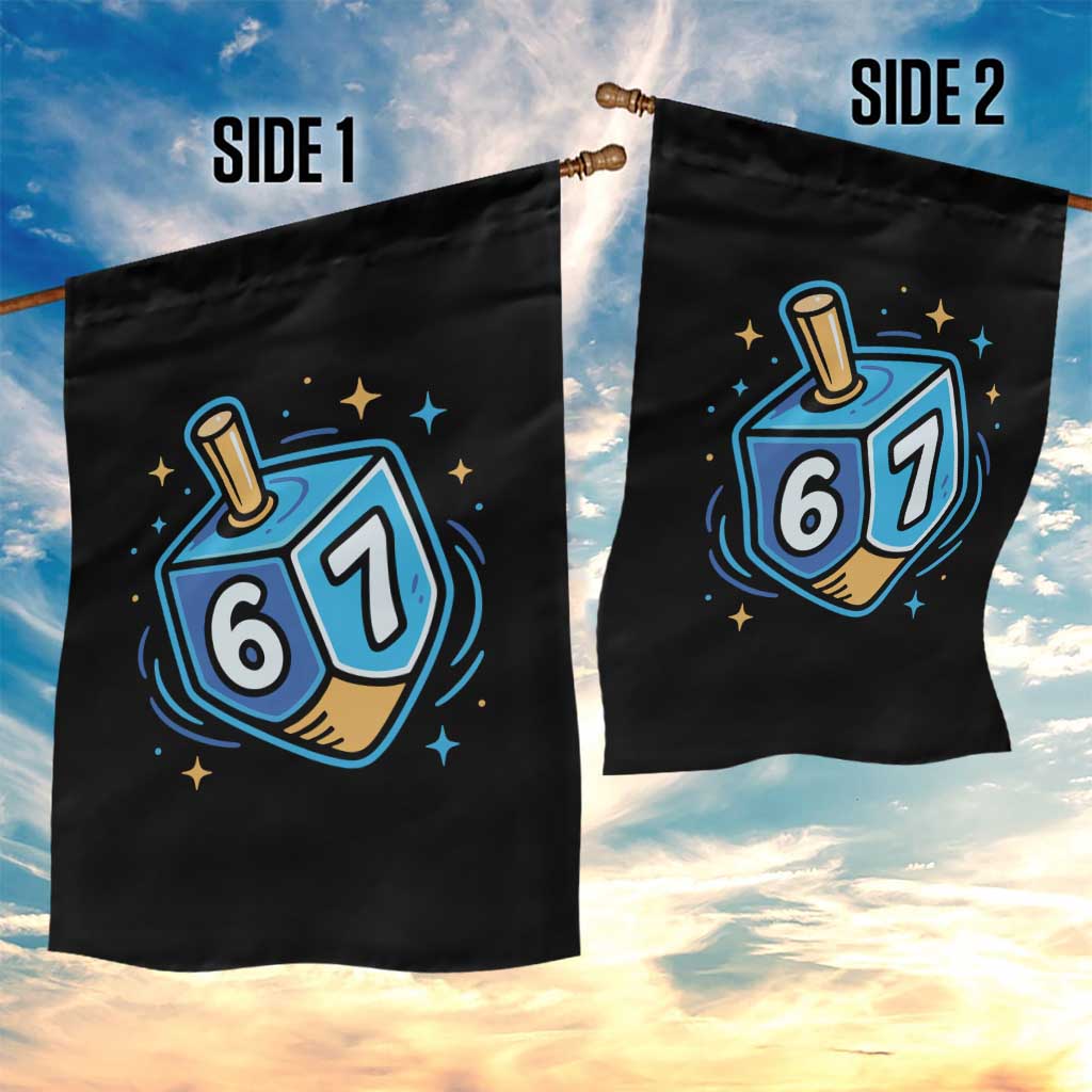 Funny 67 Hanukkah Dreidel Garden Flag Chanukah Star Of David - Wonder Print Shop