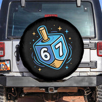 Funny 67 Hanukkah Dreidel Spare Tire Cover Chanukah Star Of David - Wonder Print Shop