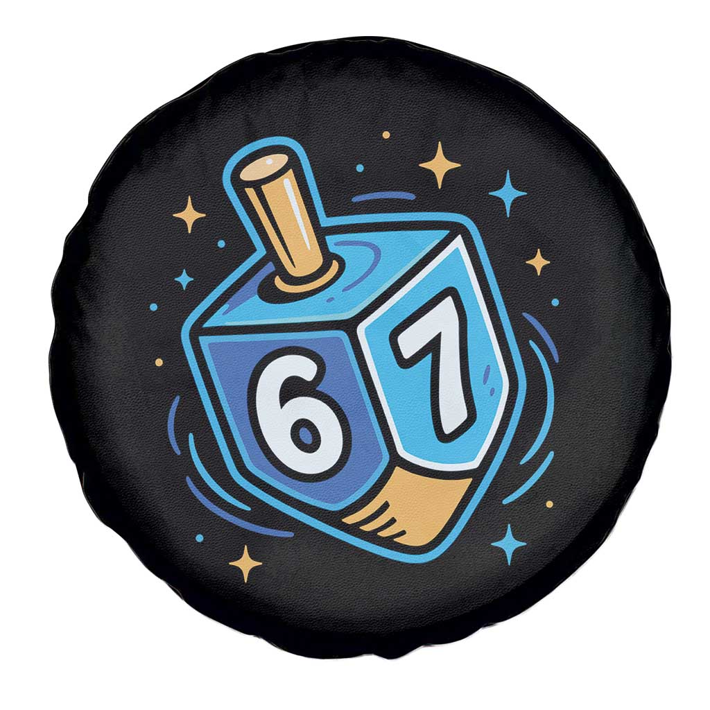 Funny 67 Hanukkah Dreidel Spare Tire Cover Chanukah Star Of David - Wonder Print Shop