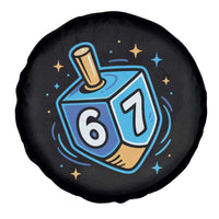 Funny 67 Hanukkah Dreidel Spare Tire Cover Chanukah Star Of David - Wonder Print Shop
