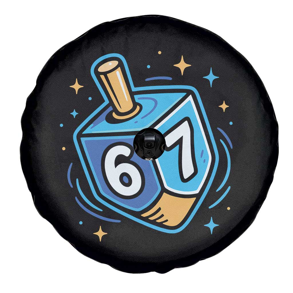 Funny 67 Hanukkah Dreidel Spare Tire Cover Chanukah Star Of David - Wonder Print Shop